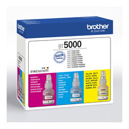 Brother BT5000CLVAL Value Pack de 3 piezas - 48,8 ml - Cian, Magenta, Amarillo