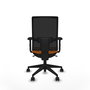 PIQUERAS Y CRESPO Silla de oficina Horna Naranja y Negro
