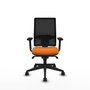 PIQUERAS Y CRESPO Silla de oficina Horna Naranja y Negro