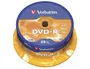 Verbatim DVD-R Capacidad 4.7GB Velocidad 16x 120 Min Tarrina de 25 Unidades