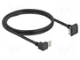 DeLOCK Cable USB Tipo-A a Micro-B 90° hacia abajo 1 m Negro