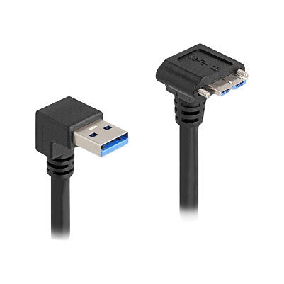 DeLOCK Cable USB 5 Gbps USB Tipo-A a USB Micro-B 90° hacia abajo 1 m Negro DeLOCK Cable USB 5 Gbps USB Tipo-A a USB Micro-B 90° hacia abajo 1 m Negro