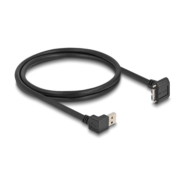 DeLOCK Cable USB 5 Gbps USB Tipo-A a USB Micro-B 90° hacia abajo 1 m Negro DeLOCK Cable USB 5 Gbps USB Tipo-A a USB Micro-B 90° hacia abajo 1 m Negro