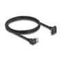 DeLOCK Cable USB 5 Gbps USB Tipo-A a USB Micro-B 90° hacia abajo 1 m Negro