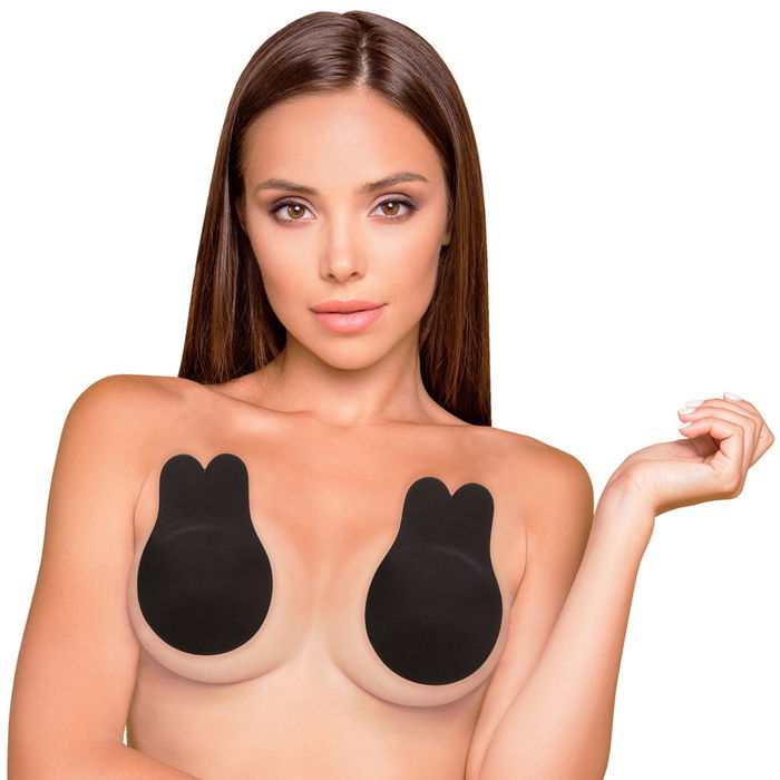 Cosmetic Club Sujetador Adhesivo Push-Up Invisible para Escotes Pronunciados Negro/Beige Tallas A/B/C
