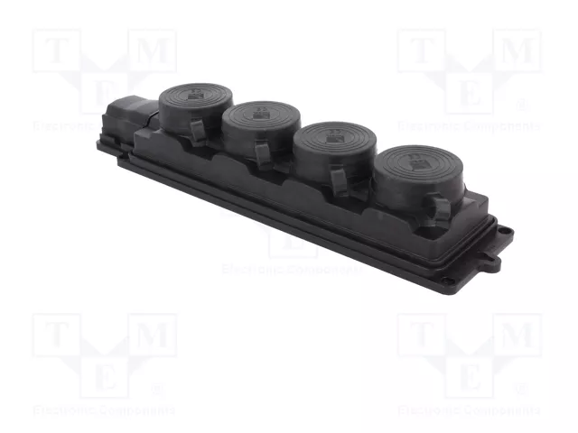 PAWBOL Tomacorriente de alimentación AC 2P+PE 16A 250VAC Negro PAWBOL Tomacorriente de alimentación AC 2P+PE 16A 250VAC Negro