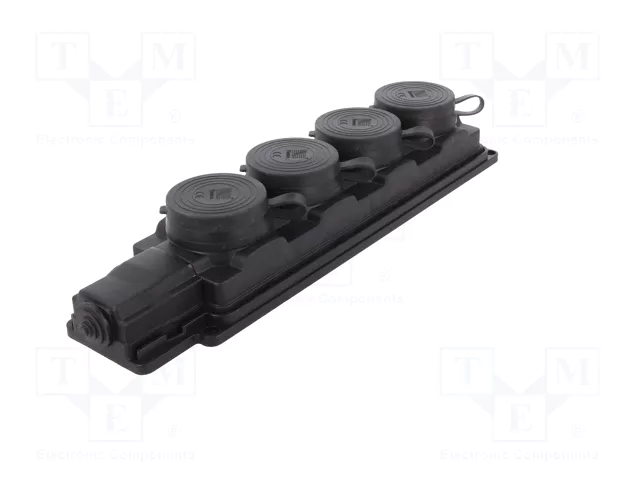 PAWBOL Tomacorriente de alimentación AC 2P+PE 16A 250VAC Negro PAWBOL Tomacorriente de alimentación AC 2P+PE 16A 250VAC Negro