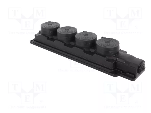 PAWBOL Tomacorriente de alimentación AC 2P+PE 16A 250VAC Negro PAWBOL Tomacorriente de alimentación AC 2P+PE 16A 250VAC Negro