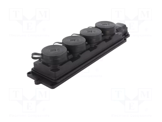 PAWBOL Tomacorriente de alimentación AC 2P+PE 16A 250VAC Negro PAWBOL Tomacorriente de alimentación AC 2P+PE 16A 250VAC Negro