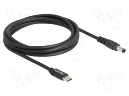DeLOCK Cable de carga USB Type-C™ a 5,5 x 2,1 mm, 1,5 m