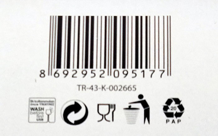 Lav Set de 6 Vasos de Vidrio Empire 510 ml (8x8x15 cm por vaso) - Conjunto para Bebida (8 Cajas)