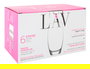 Lav Set de 6 Vasos de Vidrio Empire 510 ml (8x8x15 cm por vaso) - Conjunto para Bebida (8 Cajas)