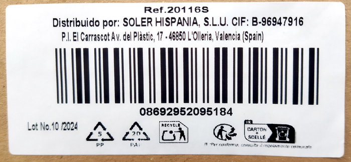 Lav Set de 6 Vasos de Vidrio Empire 510 ml (8x8x15 cm por vaso) - Conjunto para Bebida (8 Cajas)