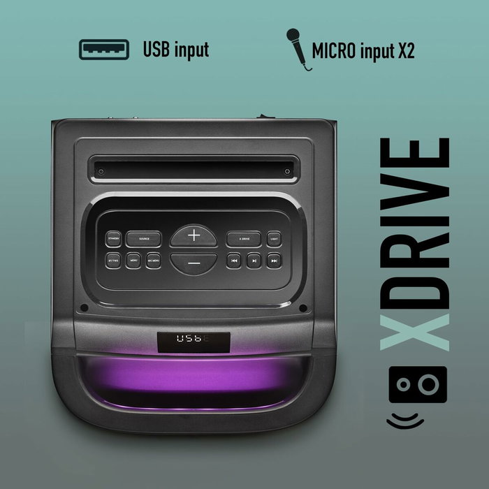 Altavoz Bluetooth Portátil NGS WILDSPACE2 Negro