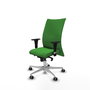 PIQUERAS Y CRESPO Silla Albacete Confidente Verde con Mecanismo Sincro y Base de Aluminio