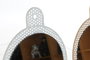 DKD Home Decor Espejo Metal y Cristal 22x1,5x40 (Pack de 2) de Colores Surtidos