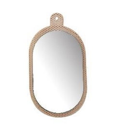 DKD Home Decor Espejo Metal y Cristal 22x1,5x40 (Pack de 2) de Colores Surtidos