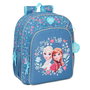 Mochila Escolar Frozen Azul 32 x 38 x 12 cm