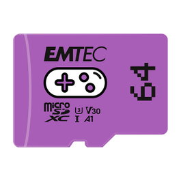 EMTEC Tarjeta MicroSDXC de 64 GB Púrpura