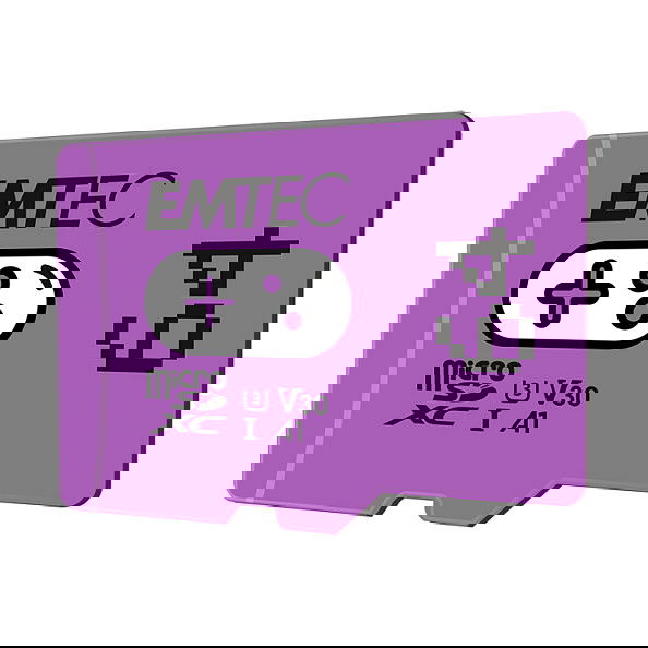 Emtec CARD m64GB UHS-I U3 V30 A1 Gaming Purple Emtec CARD m64GB UHS-I U3 V30 A1 Gaming Purple