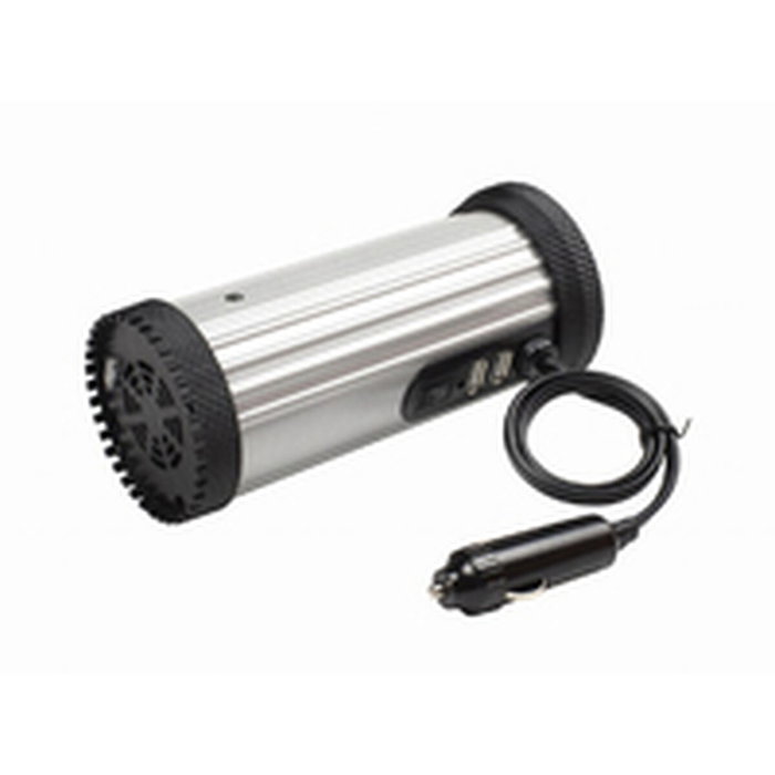 Gembird EG-PWC150-01 Adaptador e Inversor de Corriente Auto 150 W Negro, Gris