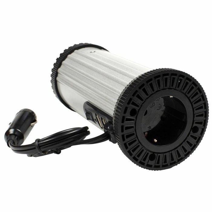 Gembird EG-PWC150-01 Adaptador e Inversor de Corriente Auto 150 W Negro, Gris