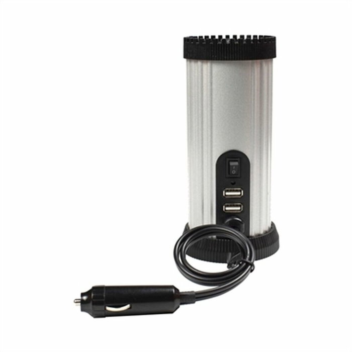 Gembird EG-PWC150-01 Adaptador e Inversor de Corriente Auto 150 W Negro, Gris