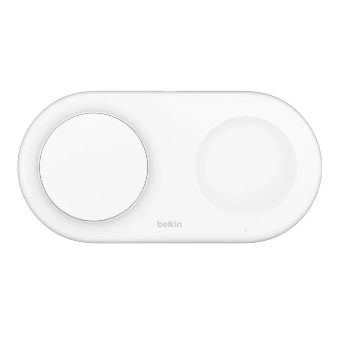 Belkin WIZ021vfWH Boost Charge Pro Base de carga inalámbrica 2 en 1 Qi2 con imán de 15W para mesa - Blanco Belkin WIZ021vfWH Boost Charge Pro Base de carga inalámbrica 2 en 1 Qi2 con imán de 15W para mesa - Blanco