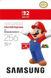 Samsung Micro SD Express 256 GB Rojo para Nintendo Switch 2