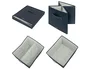 Leitz Caja de almacenaje de tela con tapa, 2 piezas, gris