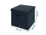 Leitz Caja de almacenaje de tela con tapa, 2 piezas, gris