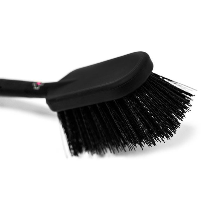 Muc-Off Cepillo para neumáticos y cassette - Cerdas de nylon, agarre de silicona, acabado mate negro