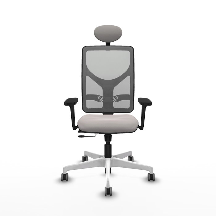 PIQUERAS Y CRESPO Silla de oficina Motilla con mecanismo Sincro/Traslack, Blanco y Gris PIQUERAS Y CRESPO Silla de oficina Motilla con mecanismo Sincro/Traslack, Blanco y Gris