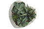 DKD Home Decor Planta Gris Verde Cemento PE 15 x 14 x 15 cm (12 Unidades)