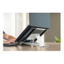 Newstar Soporte Articulado para Portátil y Tablet NSLS100, Ajustable 10-22 Pulgadas, Plegable, Hasta 5 KG, Plata, Aluminio