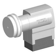 Kathrein EUROLINE KEL 440 Speisesystem Quatro LNB para Satélite, 4 Puertos F, 55 dB de Ganancia, Consumo 280 mA, Dimensiones: 63x131x108 mm, Color Gris y Blanco