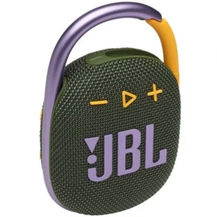 JBL JBLCLIP4GRN Altavoz Bluetooth Clip 4, 5W, Sonido Pro, Ultraportátil, Mosquetón, Resistente al Agua y Polvo, 10h Autonomía, Verde JBL JBLCLIP4GRN Altavoz Bluetooth Clip 4, 5W, Sonido Pro, Ultraportátil, Mosquetón, Resistente al Agua y Polvo, 10h Autonomía, Verde
