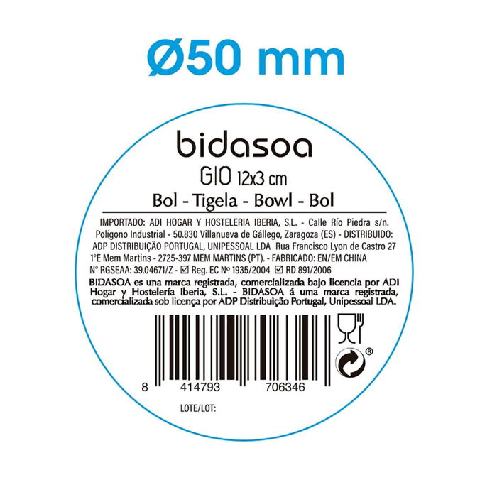 Bol Irregular Cerámico Gio Bidasoa 12x3 cm