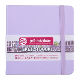 Talens Art Creation Cuaderno Bocetos Violeta pastel 12 x 12 cm 140 g 80 Hojas