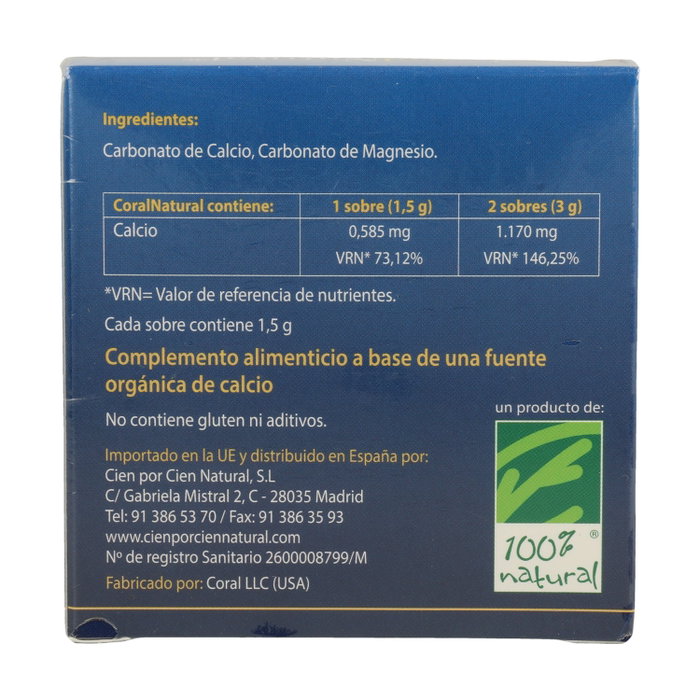 100% Natural Coralnatural 30 sobres 100% Natural Coralnatural 30 sobres