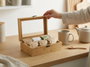 Inde Caja para té de bambú - 22,2 cm x 17,2 cm x 7,8 cm (12 Unidades)