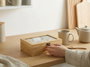Inde Caja para té de bambú - 22,2 cm x 17,2 cm x 7,8 cm (12 Unidades)