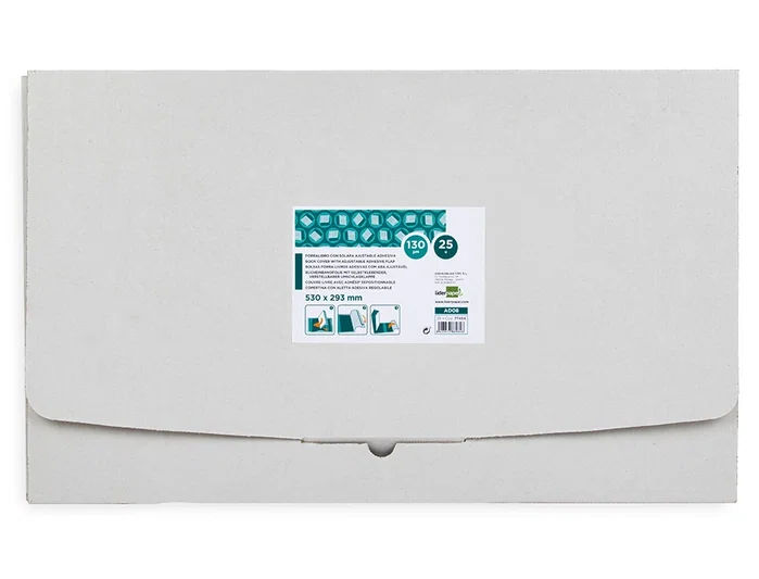 Liderpapel Forralibro nº29 con solapa ajustable adhesivo 293 x 530 mm