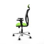 PIQUERAS Y CRESPO Silla de oficina Motilla con mecanismo Sincro/Traslack, Pistacho y Negro