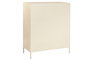 DKD Home Decor Aparador de Metal y Cristal Templado Crema