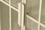 DKD Home Decor Aparador de Metal y Cristal Templado Crema