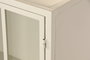 DKD Home Decor Aparador de Metal y Cristal Templado Crema
