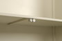 DKD Home Decor Aparador de Metal y Cristal Templado Crema