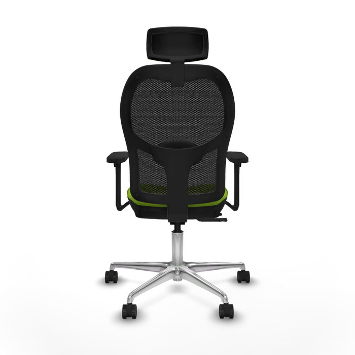 PIQUERAS Y CRESPO Silla de oficina Jorquera con mecanismo Sincro/Traslack Pistacho y Negro
