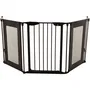 Dreambaby Barrera de Seguridad Denver 3 Paneles 85.5-200 x 74 cm Bidireccional Negra